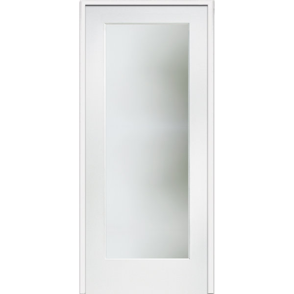 Verona Home Design Satin Etched MDF Primed Interior French Door Wayfair